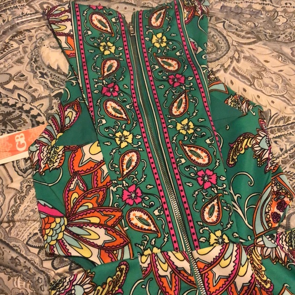 floral green dress - Picture 5 of 5